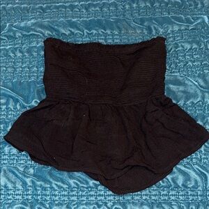 Women's Black Strapless top